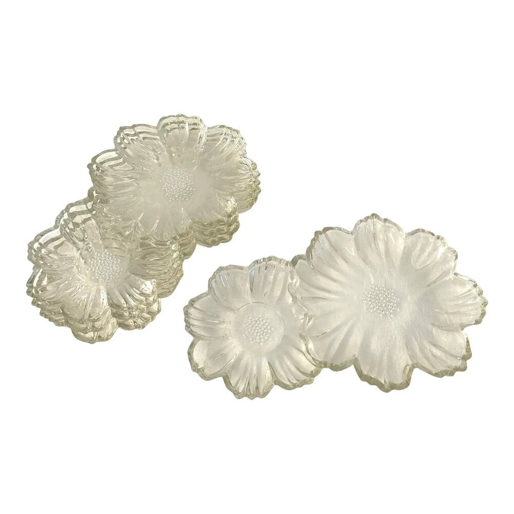 Mid-Century Colony Garden Club Snack Plates, Set of 4